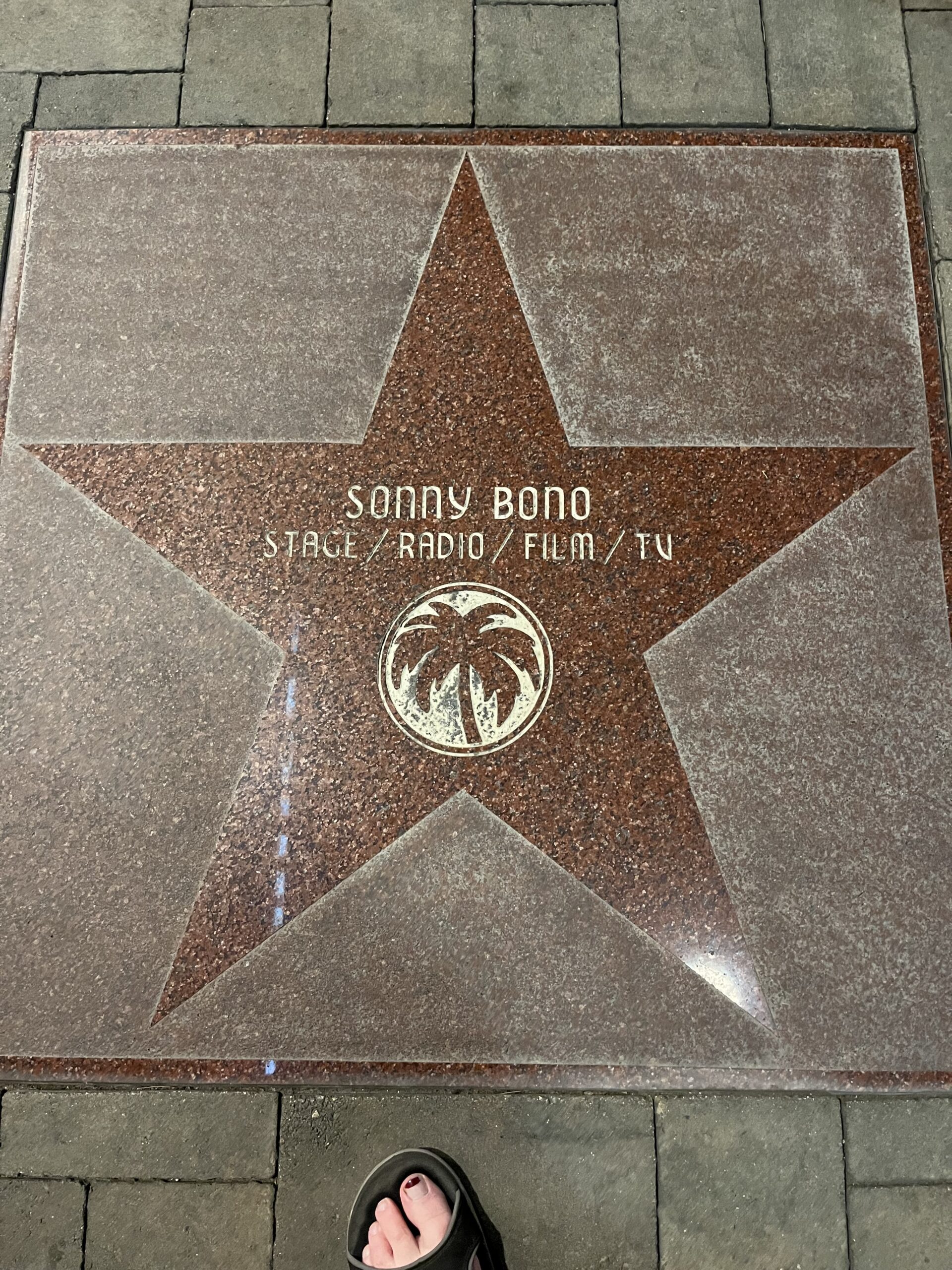 Sonny Bono sidewalk star, Palm Springs, CA